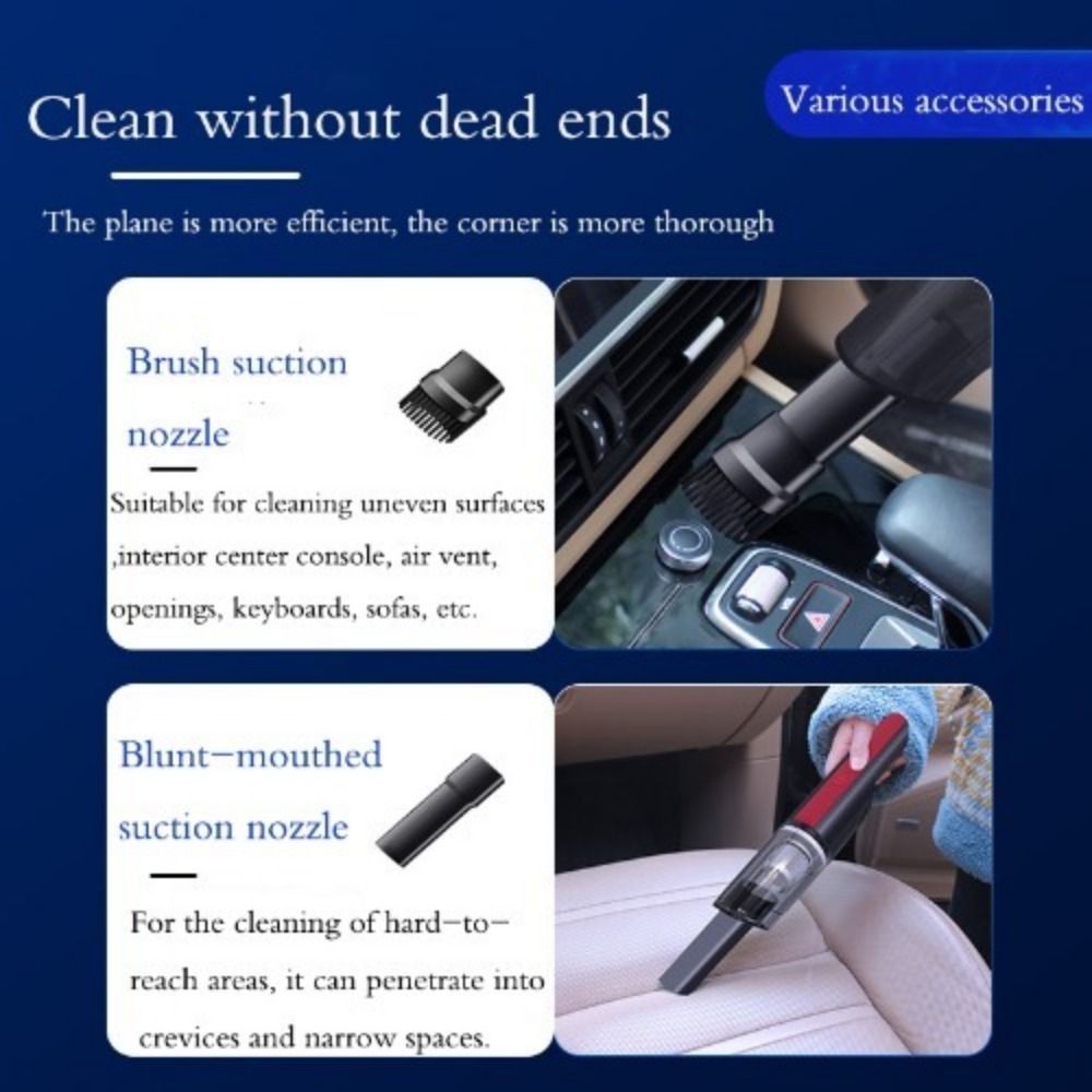 Corded Handheld Vacuum for Detailed Car Cleaning