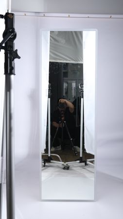 Full-Length LED Mirror with Warm and White Light