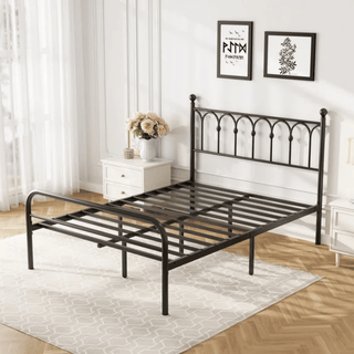 Platform Bed Frame with Underbed Storage Space