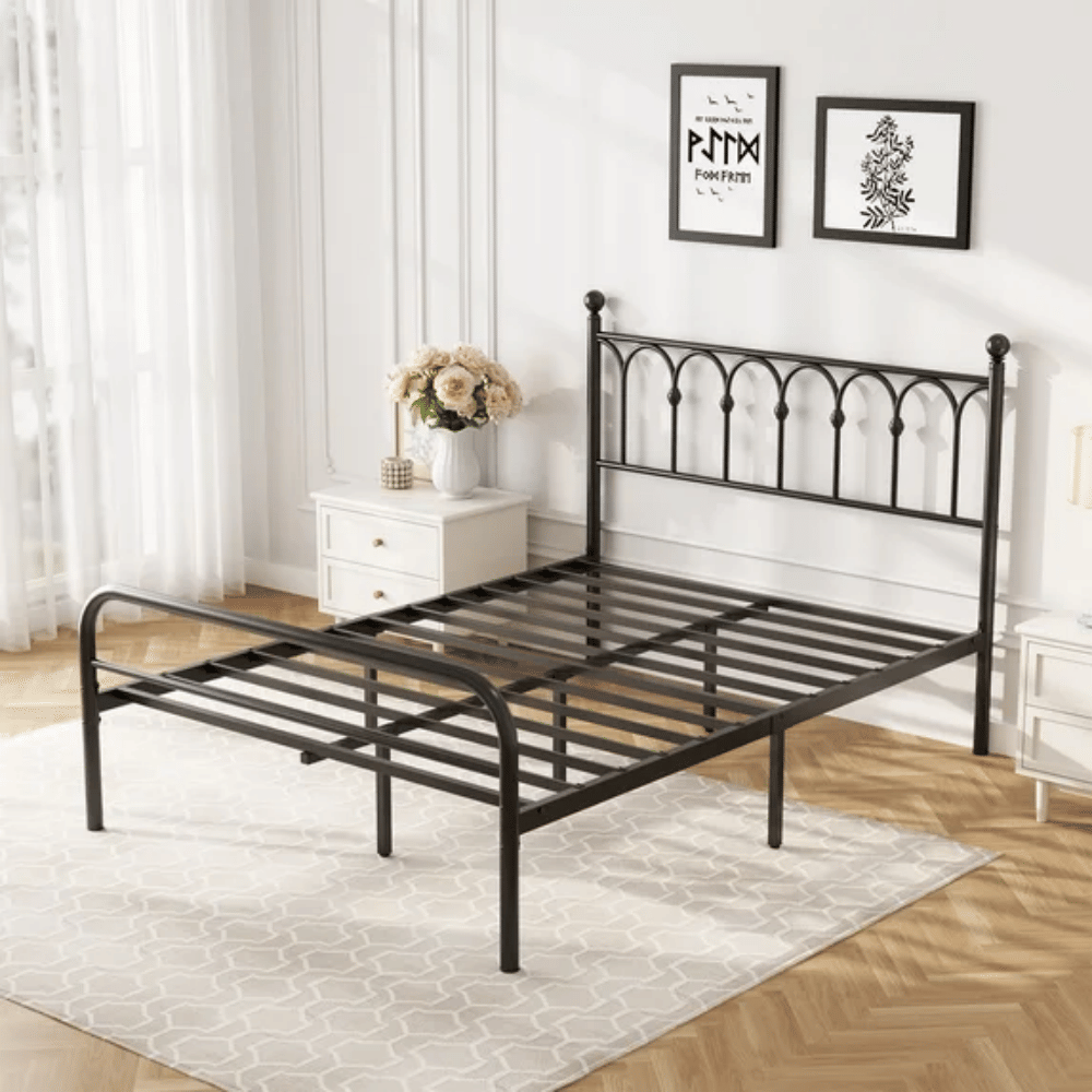 Platform Bed Frame with Underbed Storage Space