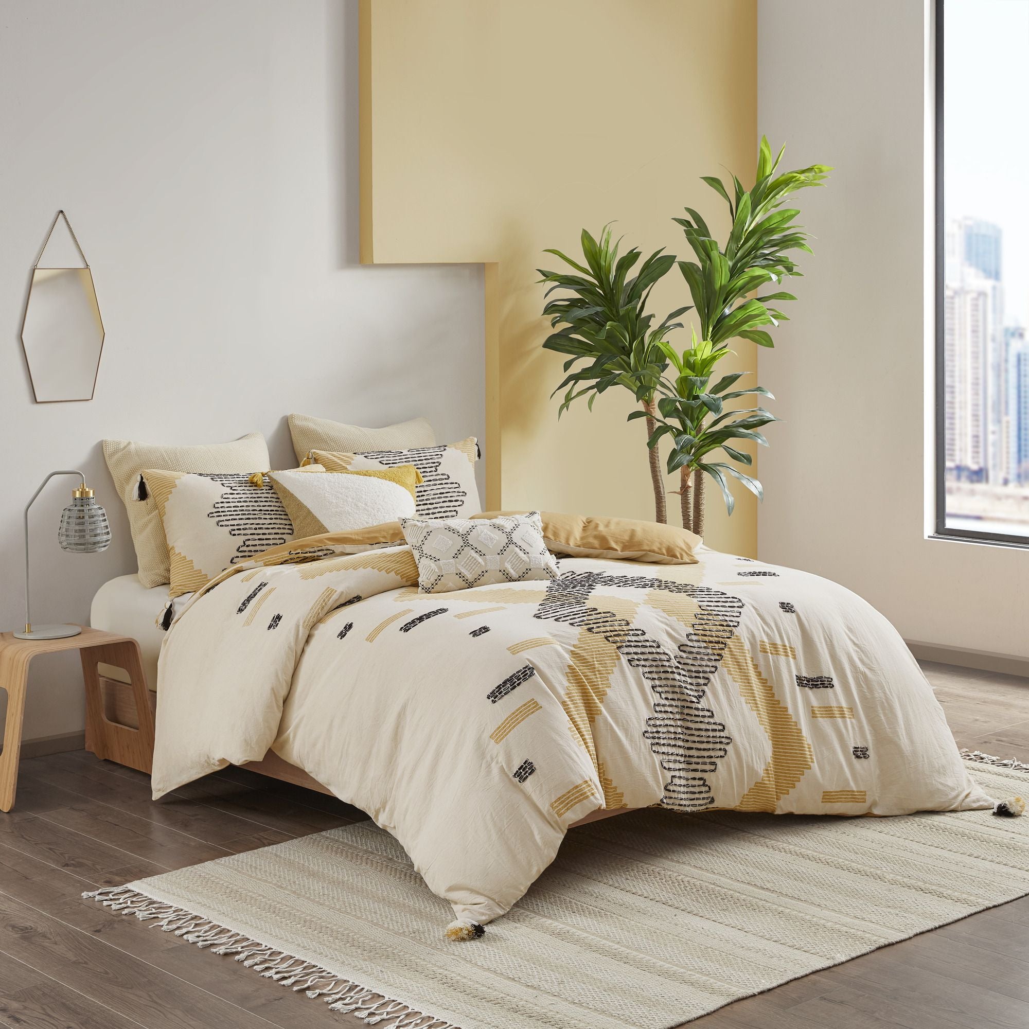 Full/Queen 3 Piece Cotton Duvet Cover Set