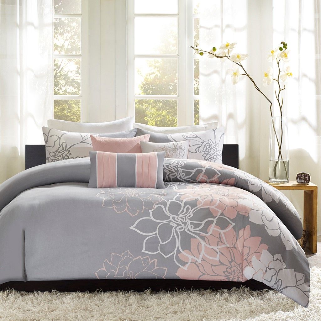 Floral Six-Piece Duvet Cover Set