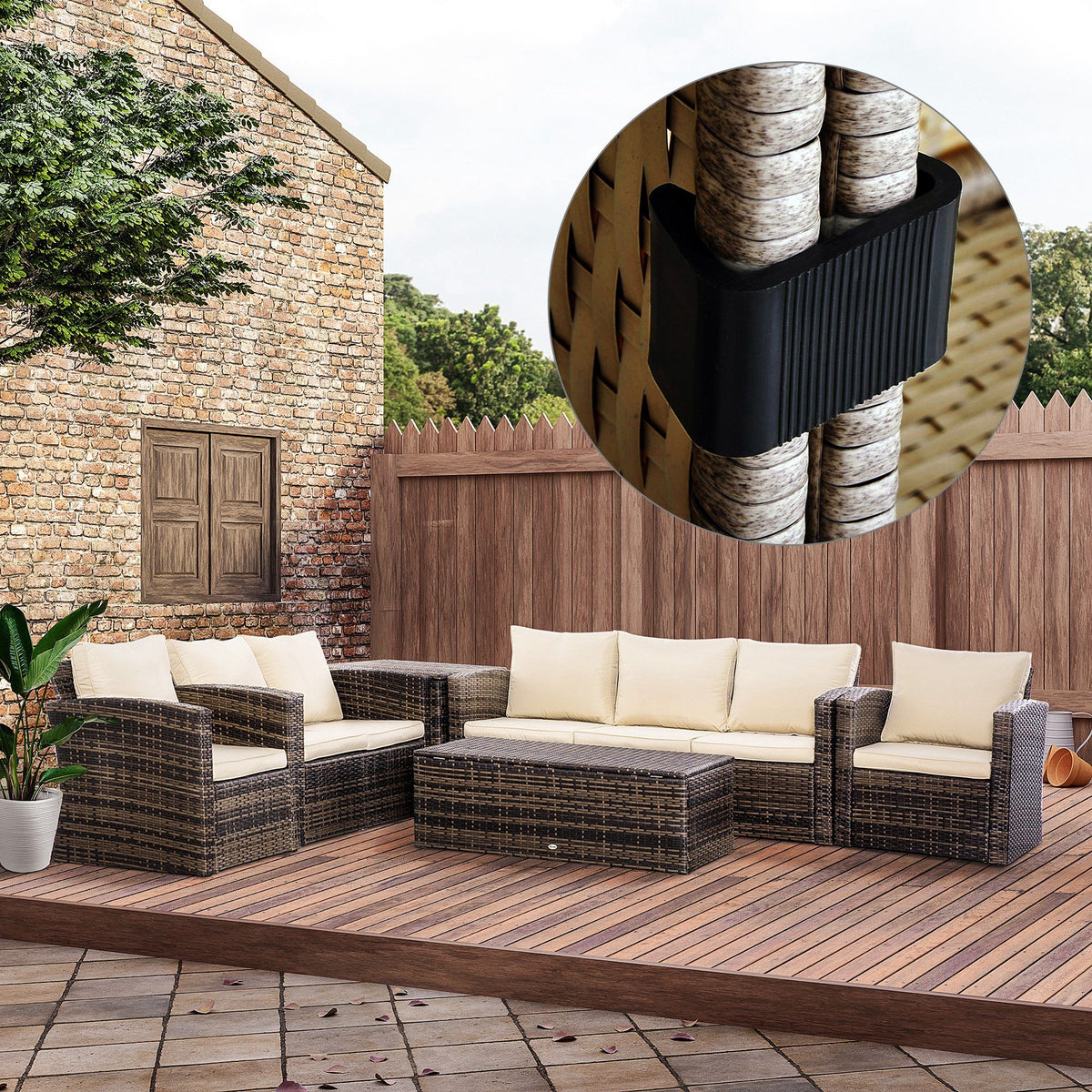 Stable Rattan Sofa Connectors – Set of 10 Clips