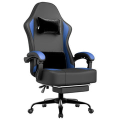 Premium Gaming Chair with Pocket Spring Cushion and Footrest – Ergonomic for All-Day Comfort