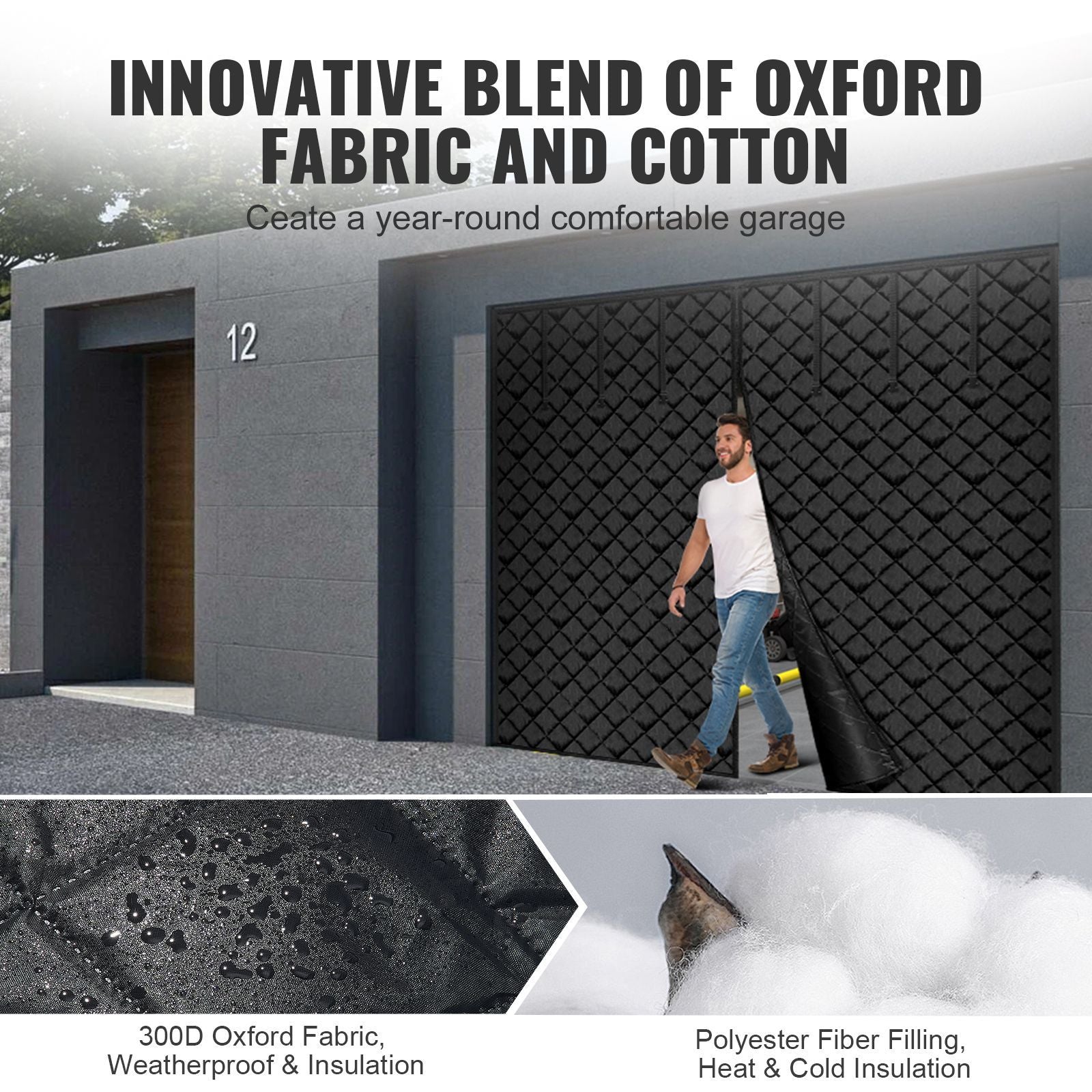Garage Door Insulation Kit – Thermal Magnetic Curtain for Winter
