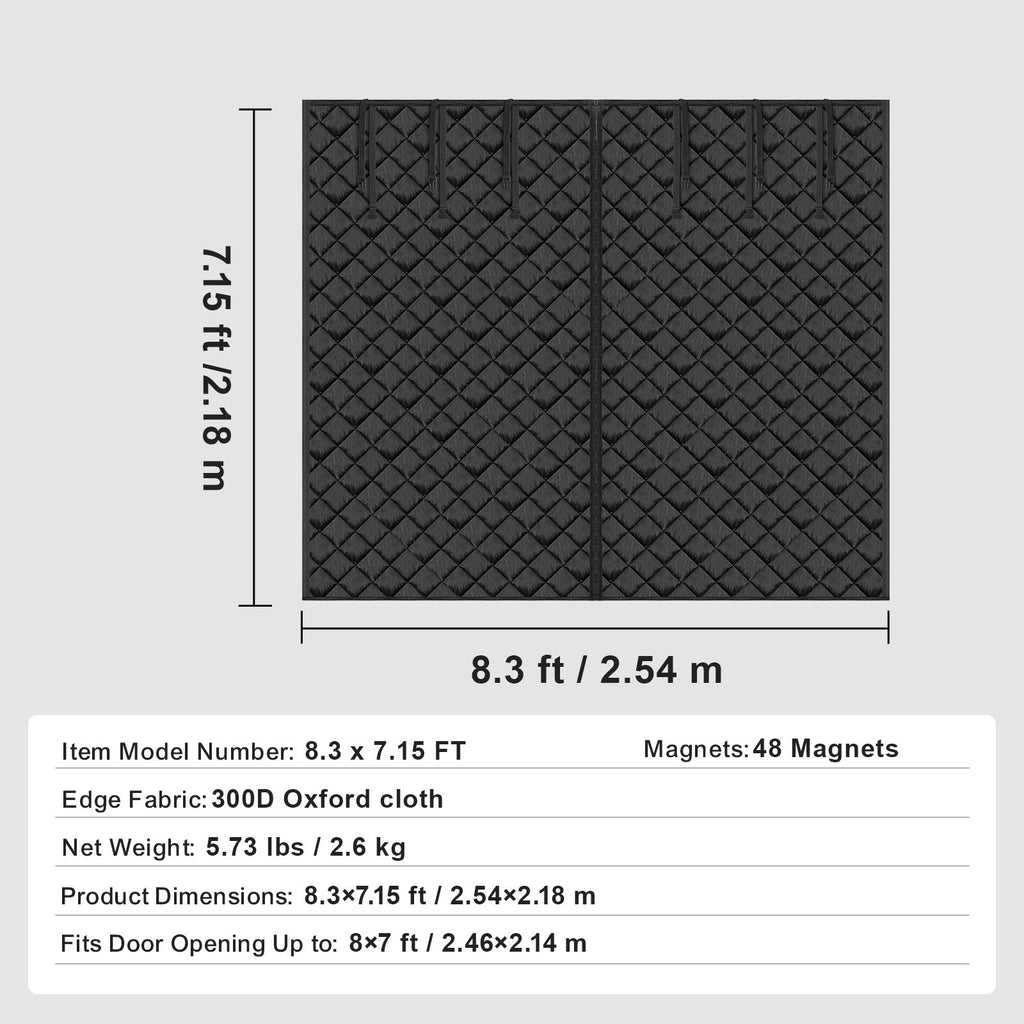 Garage Door Insulation Kit – Thermal Magnetic Curtain for Winter