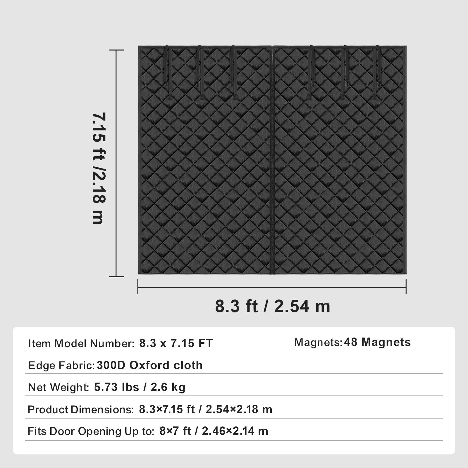 Garage Door Insulation Kit – Thermal Magnetic Curtain for Winter