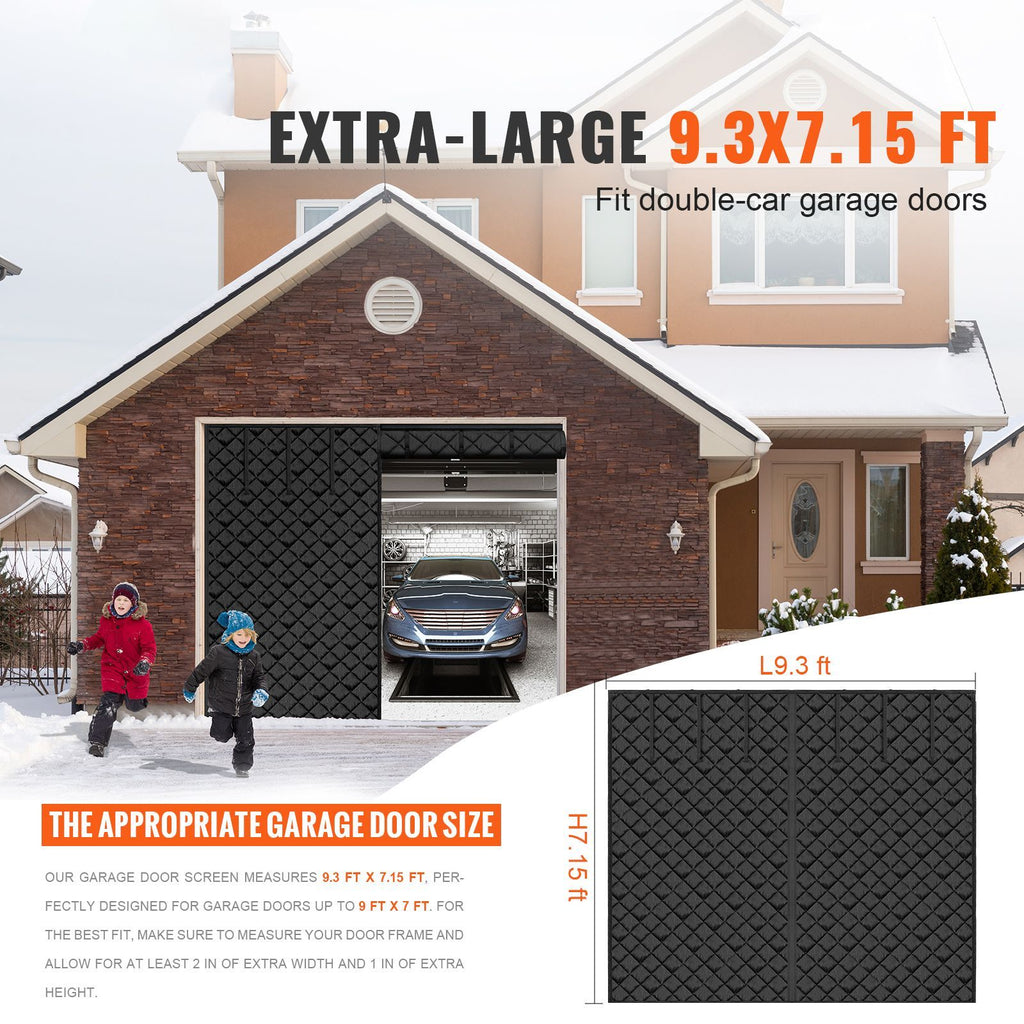 Magnetic Insulated Garage-Door Curtain