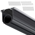U-Shape + O-Ring Garage Door Bottom Seal with Track Retainer Kit