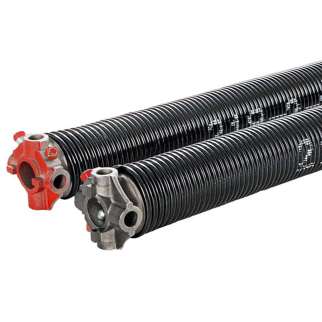 Garage Door Torsion Springs Pair - with Winding Bars and Gloves