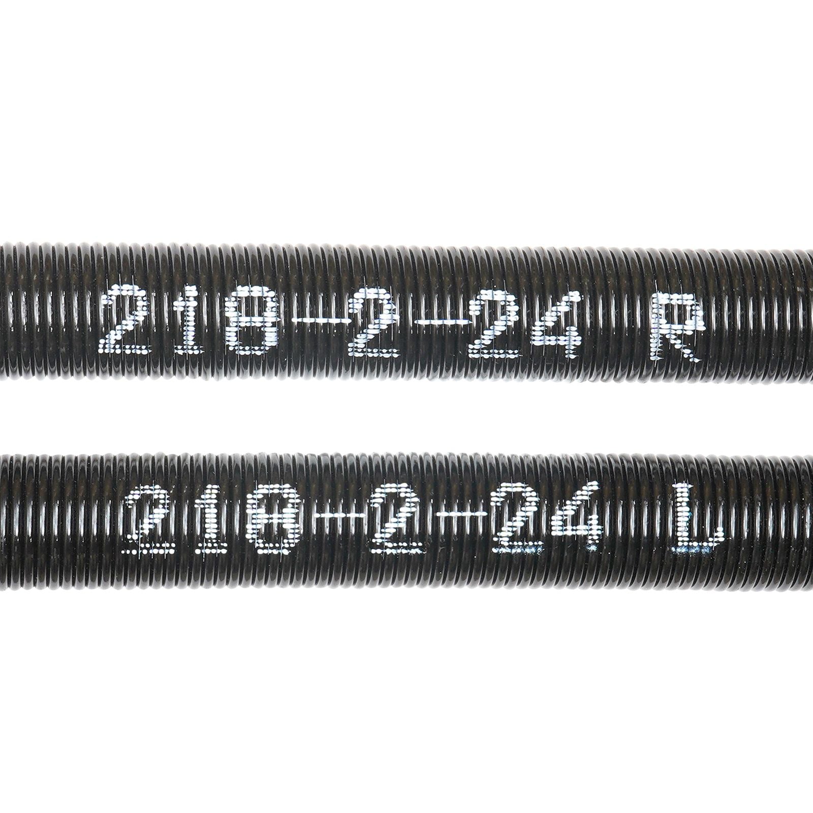 Garage Door Torsion Springs Pair - with Winding Bars and Gloves