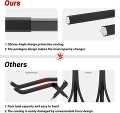 practical Wall Mount Garage Storage Hooks - Tool Organizer for Tires, Ladders & Garden Tools (4 Pack)
