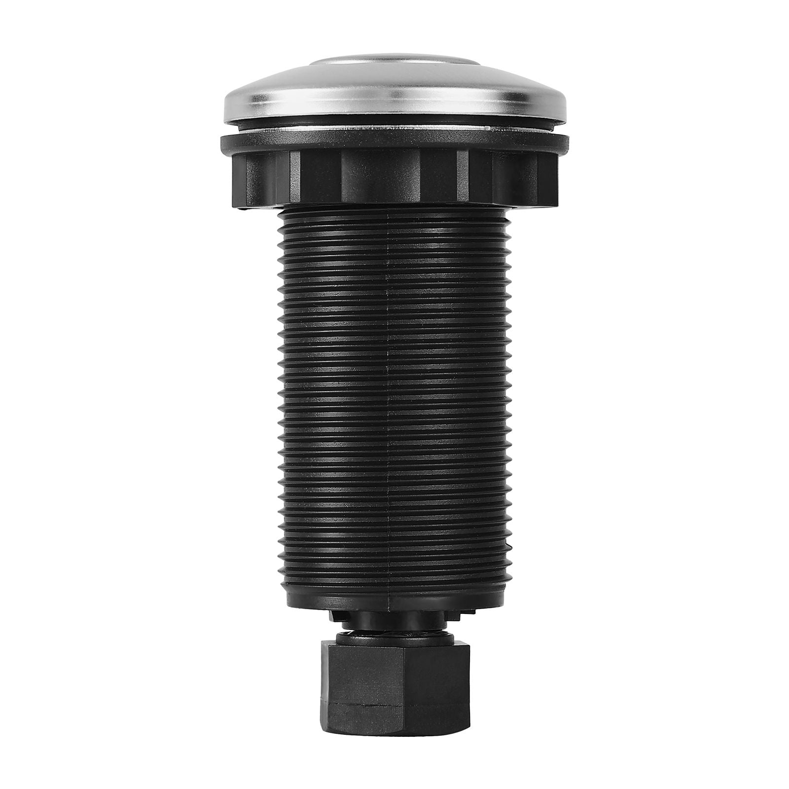 Garbage Disposal Air Switch Kit – Brushed Silver Stainless Steel Sink Top Push Button