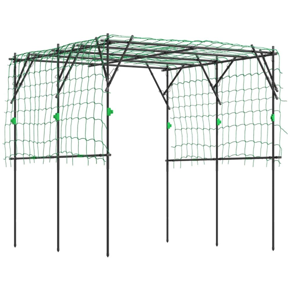 Arched Garden Climbing Frame With Trellis Netting