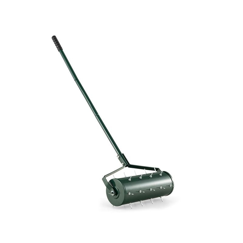 Rolling Manual Lawn Aerator with Detachable Handle
