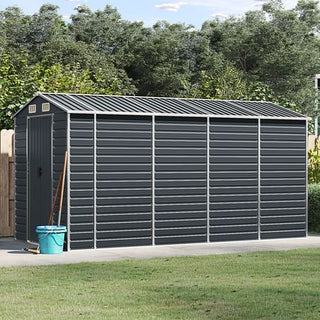 Anthracite Garden Shed for Outdoor Equipment Storage