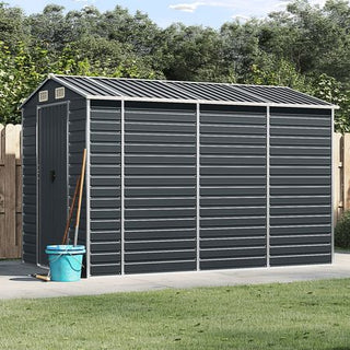 Modern Anthracite Garden Shed for Outdoor Storage