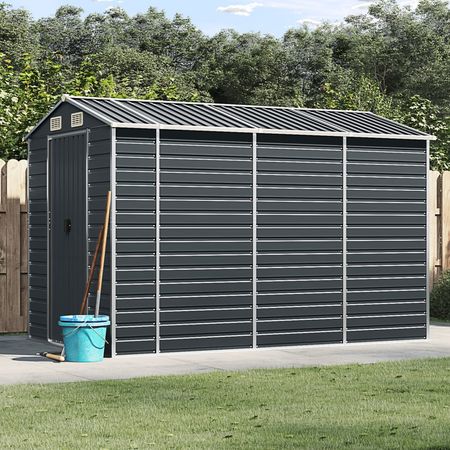 Modern Anthracite Garden Shed for Outdoor Storage
