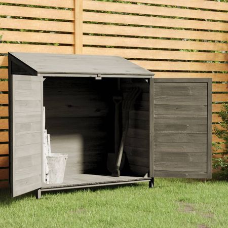 Anthracite Garden Shed for Tools and Outdoor Gear