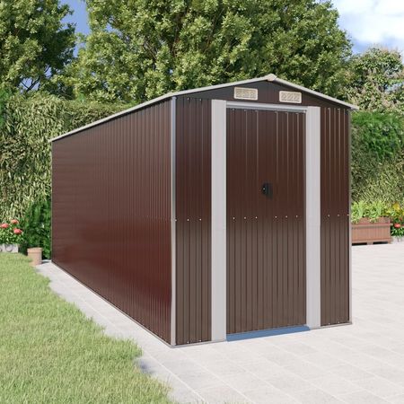 Dark Brown Ventilated Garden Storage Shed