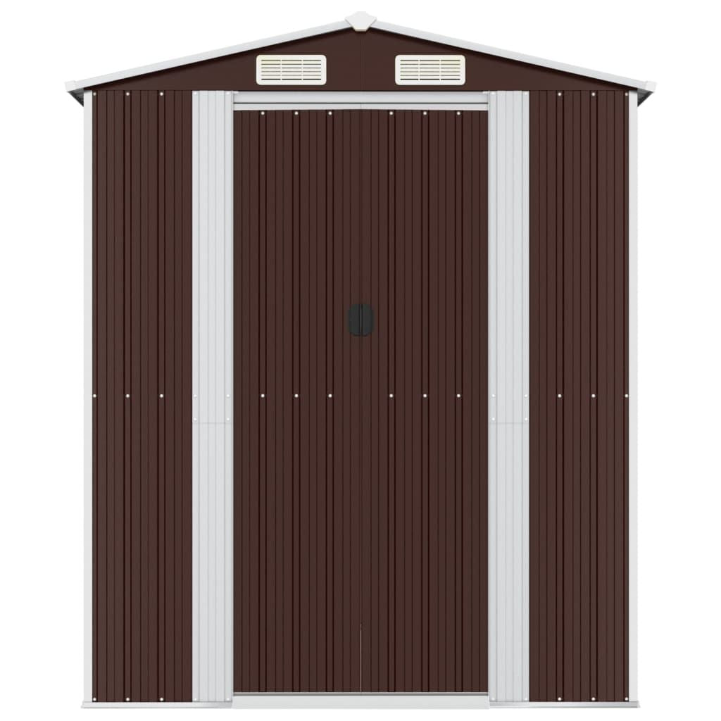 Dark Brown Ventilated Garden Storage Shed
