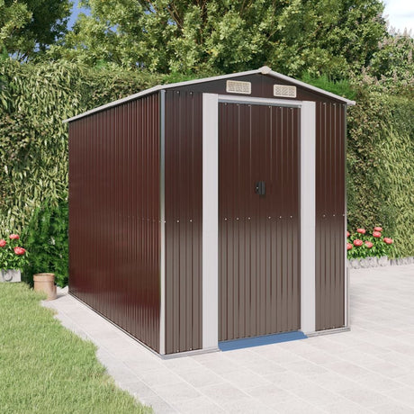 Dark Brown Ventilated Garden Storage Shed
