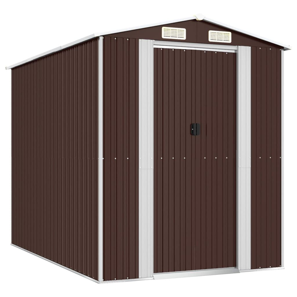 Dark Brown Ventilated Garden Storage Shed