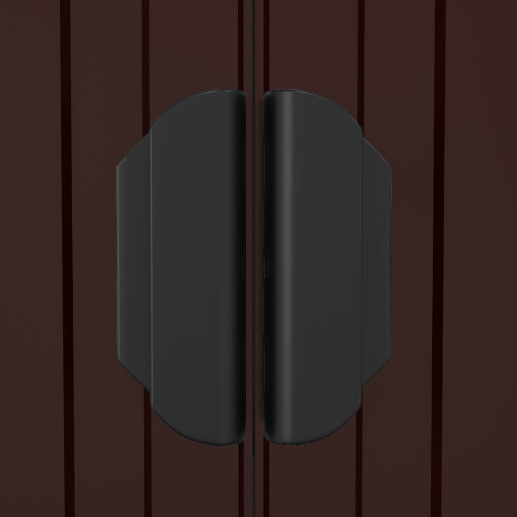 Dark Brown Ventilated Garden Storage Shed