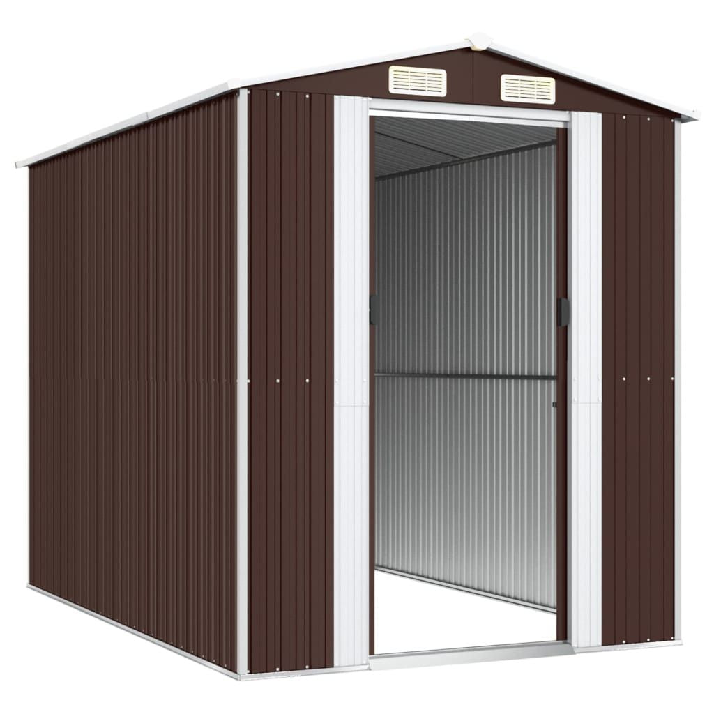 Dark Brown Ventilated Garden Storage Shed