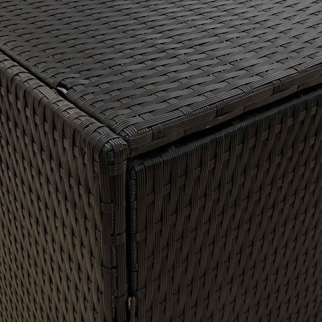 Water-Proof Poly Rattan Garden Storage Cabinet with 4 Compartments