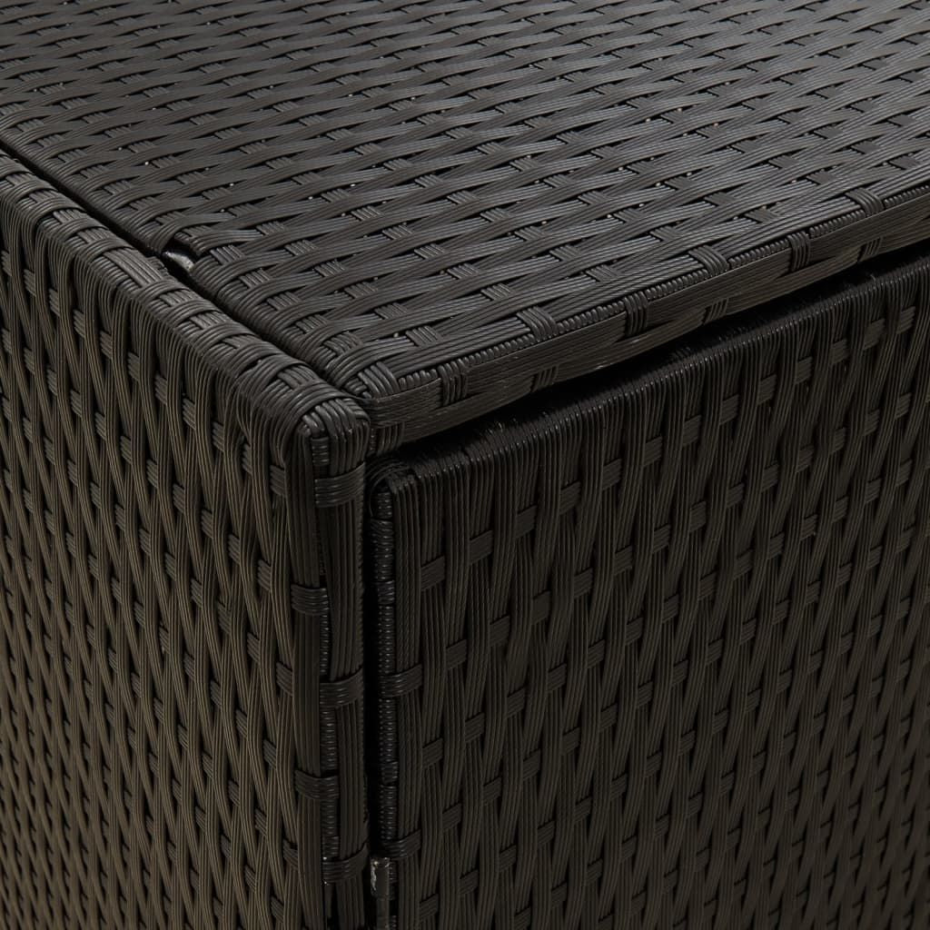 Water-Proof Poly Rattan Garden Storage Cabinet with 4 Compartments
