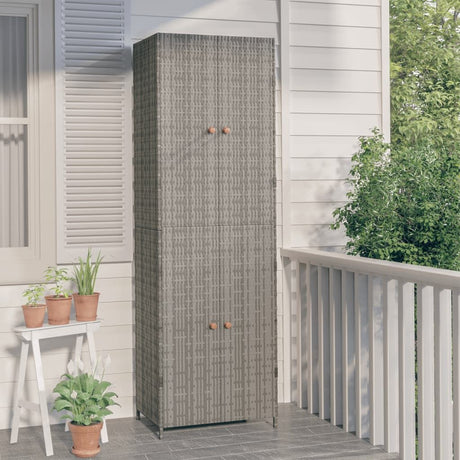 Garden Storage Cabinet with 4 Compartments – everyday and Water-Resistant