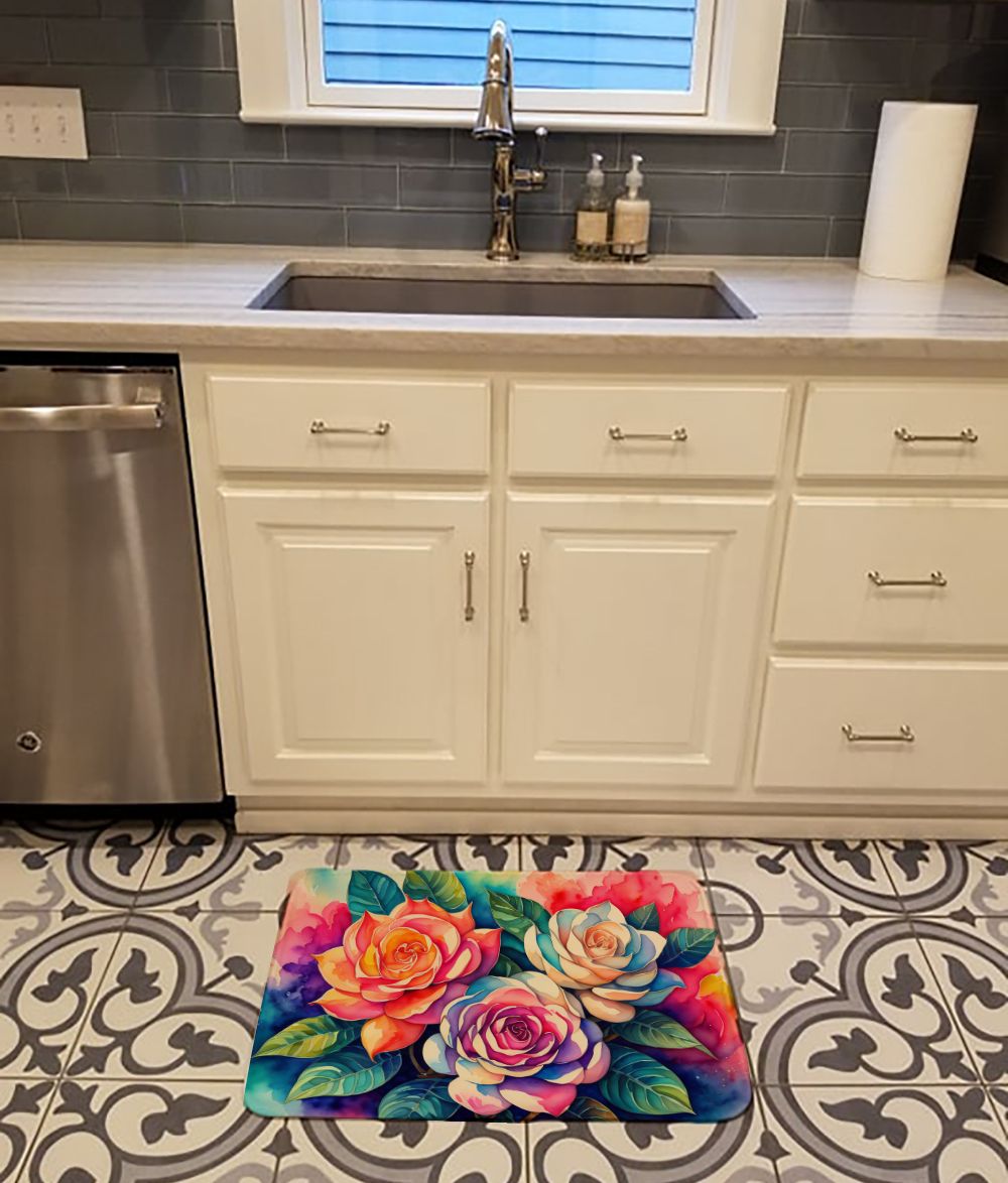 Gardenias in Color Memory Foam Mat