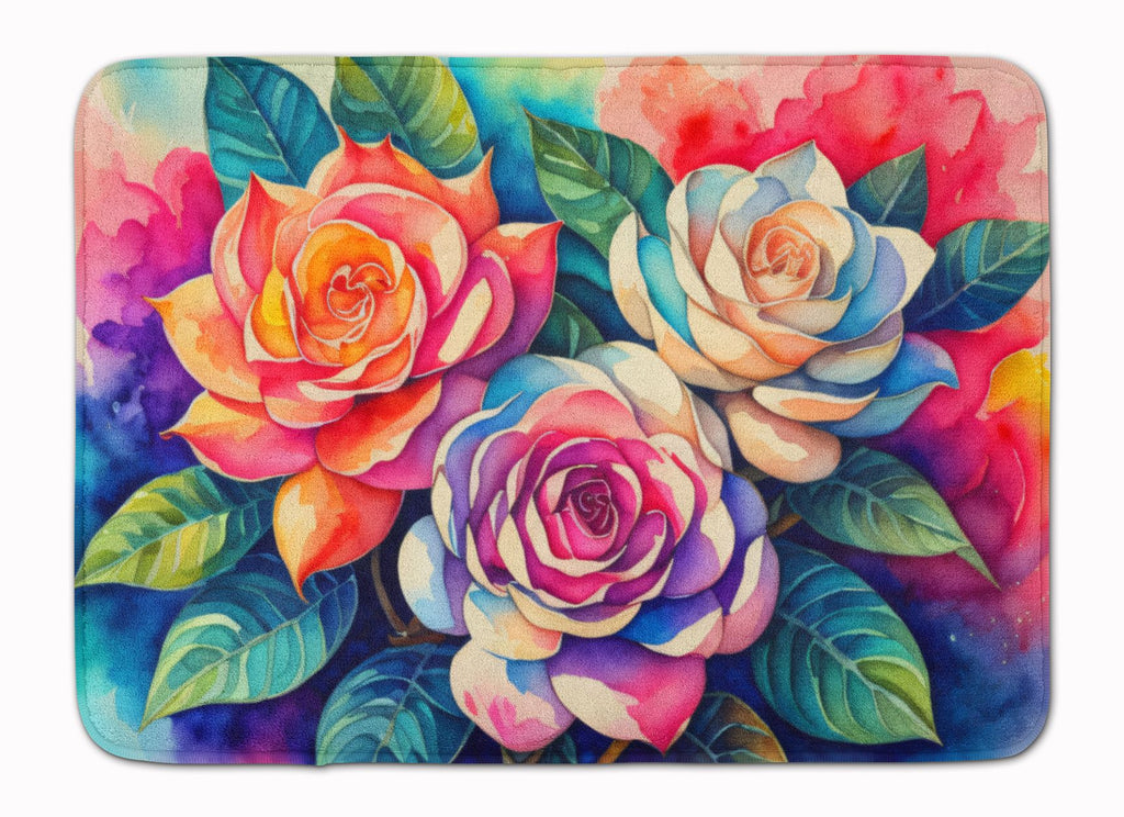 Gardenias in Color Memory Foam Mat