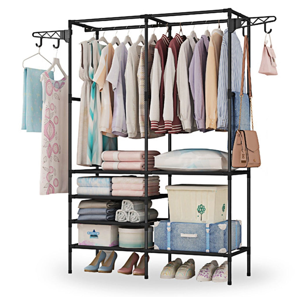 Spacious practical Garment Rack with 360° Rotatable Hooks