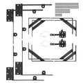 Anti Sag Gate Frame Corner Brace Bracket Kit – 2 Sets for Shed and Driveway Gates