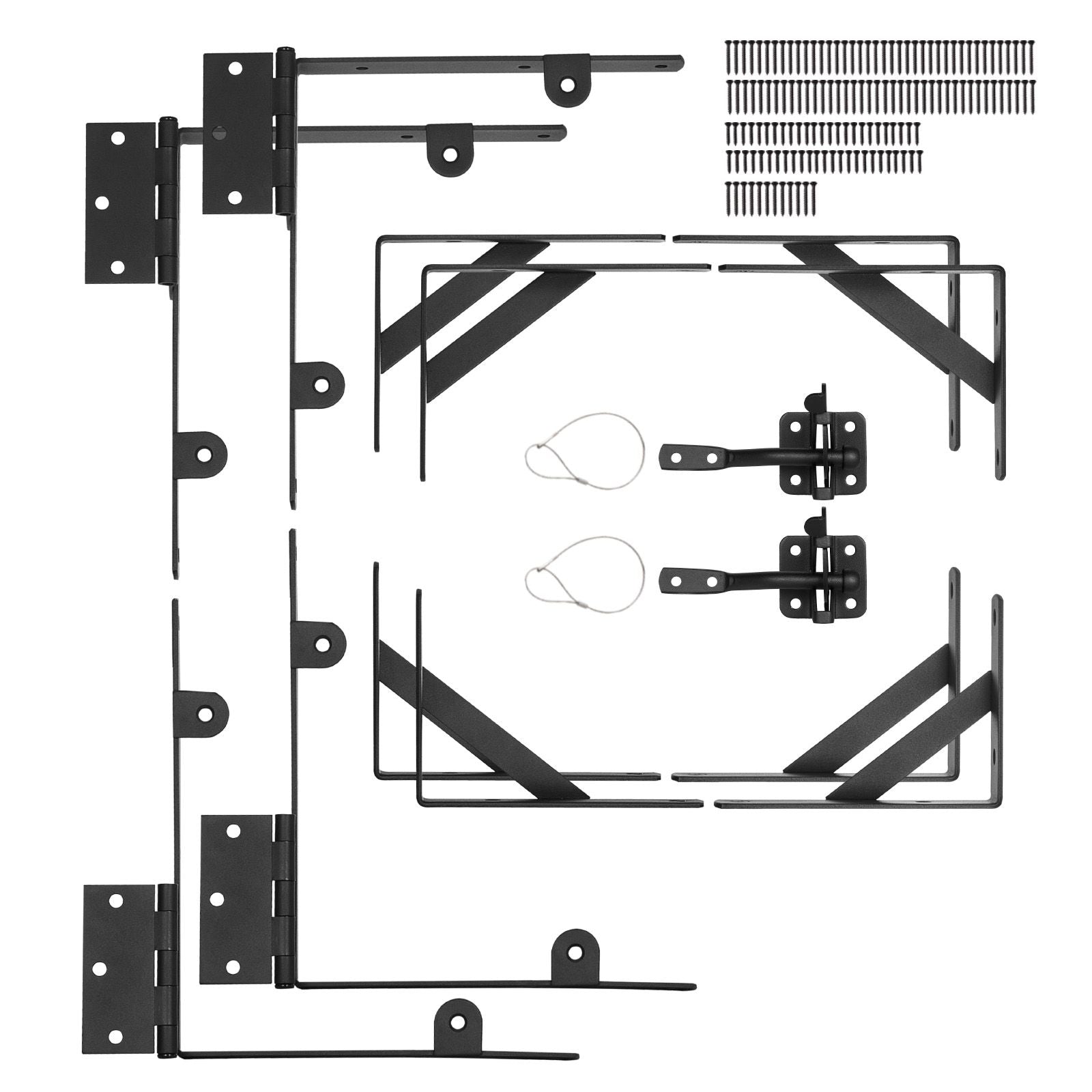 Anti Sag Gate Frame Corner Brace Bracket Kit – 2 Sets for Shed and Driveway Gates