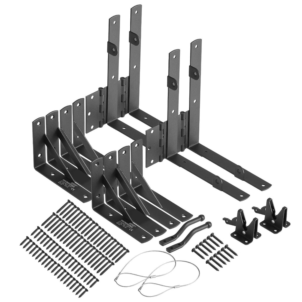 Anti Sag Gate Frame Corner Brace Bracket Kit – 2 Sets for Shed and Driveway Gates