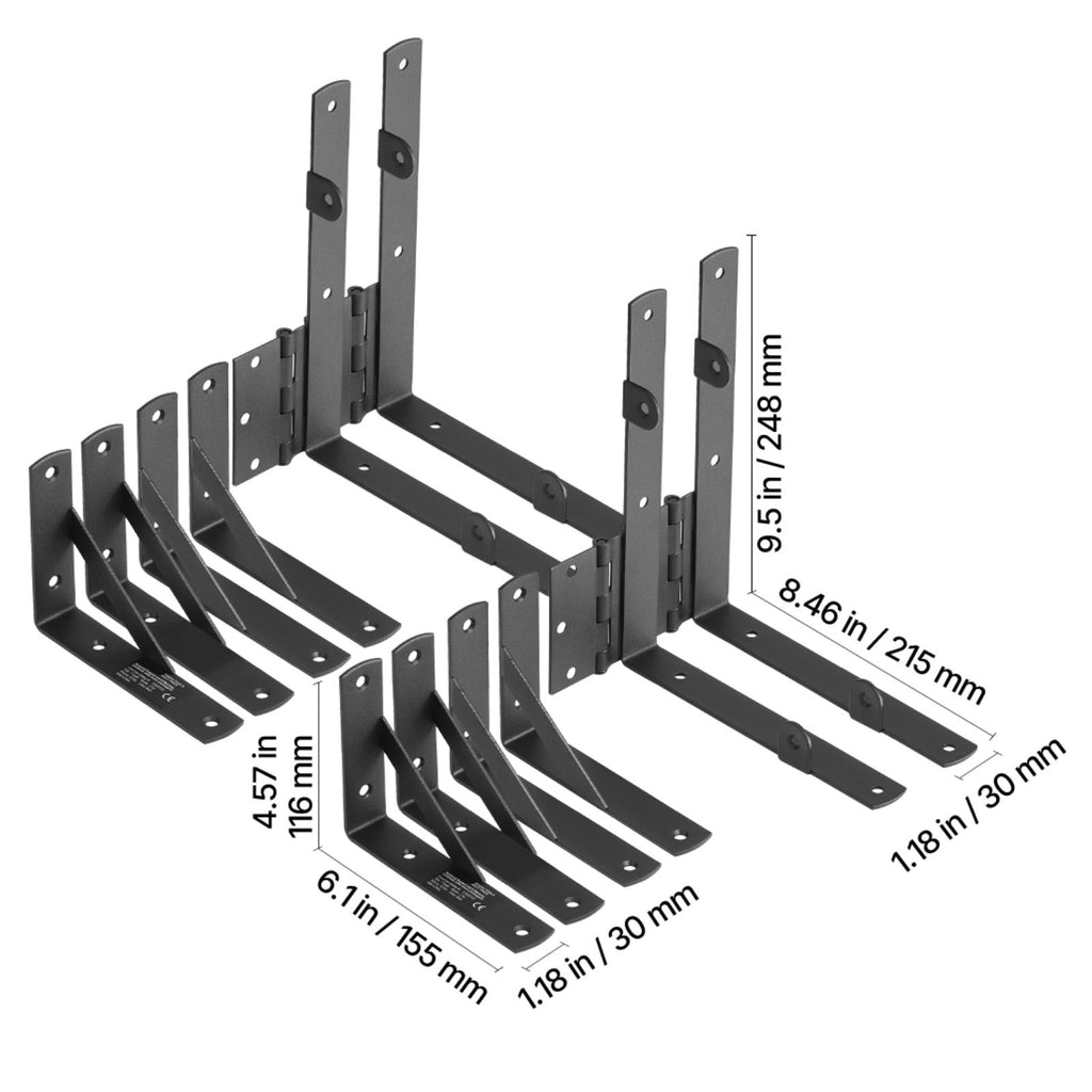 Anti Sag Gate Frame Corner Brace Bracket Kit – 2 Sets for Shed and Driveway Gates