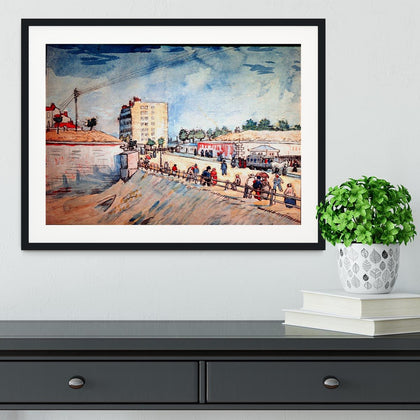 Handmade Framed Print: Van Gogh's Paris Ramparts Gate