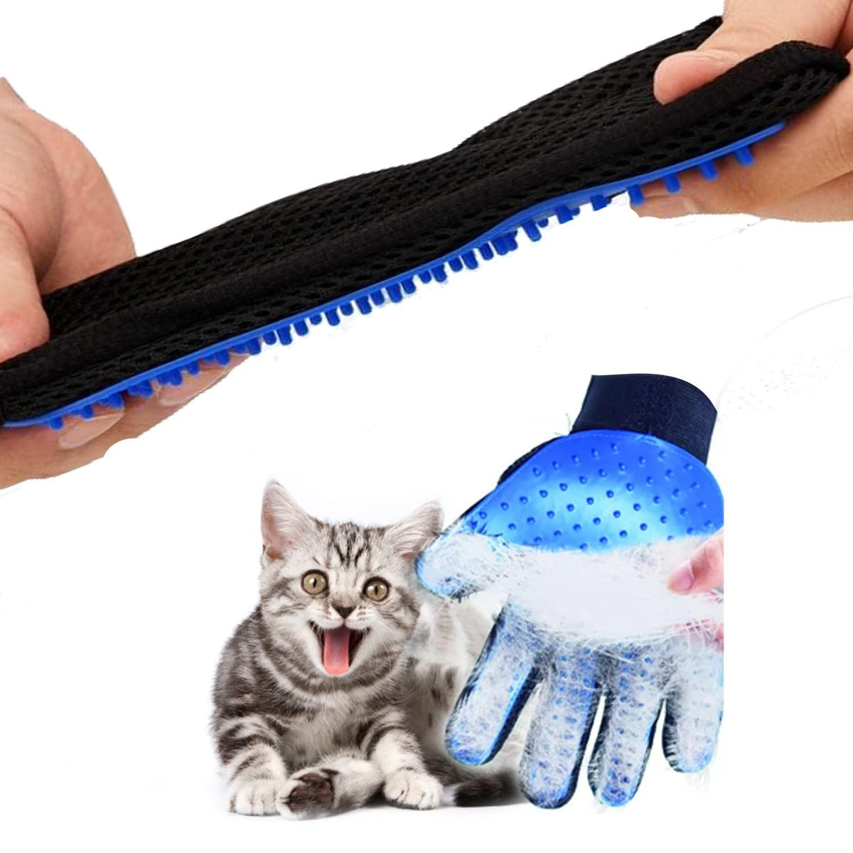 Adjustable Five-Finger Grooming Glove