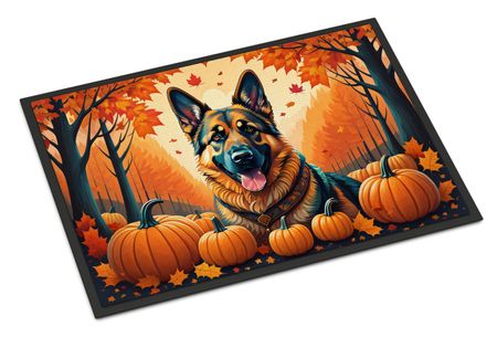 German Shepherd Fall Artwork Doormat