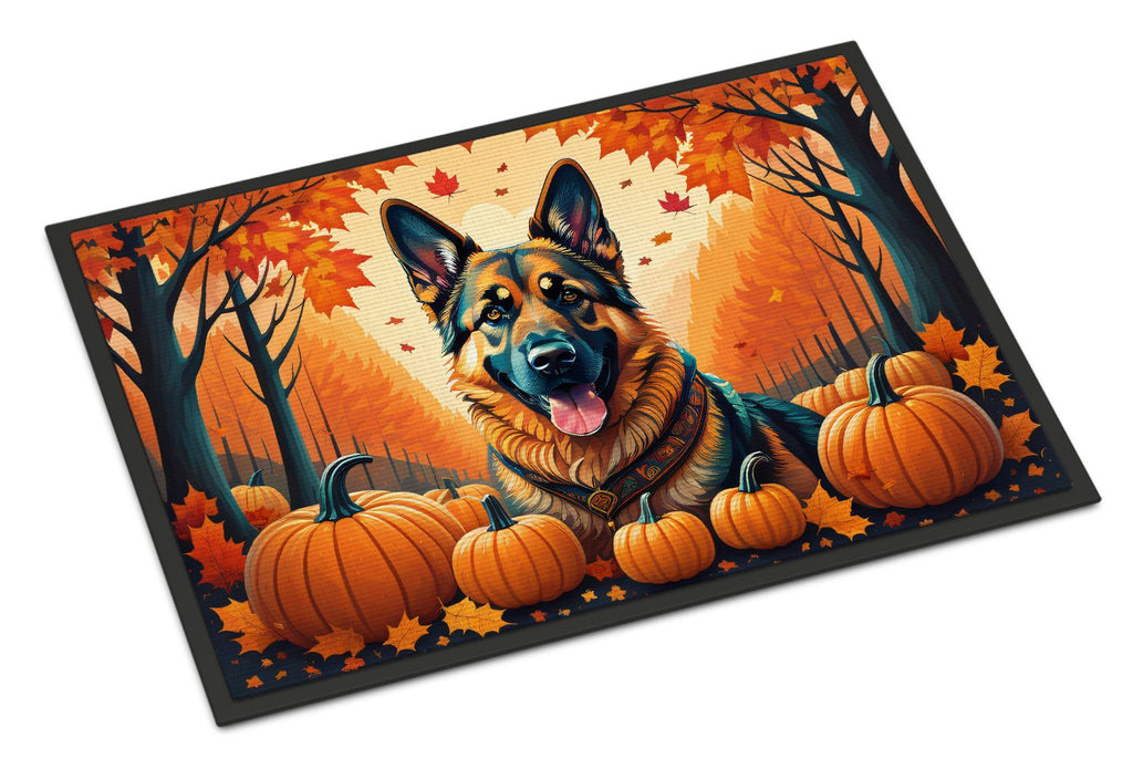 German Shepherd Fall Artwork Doormat