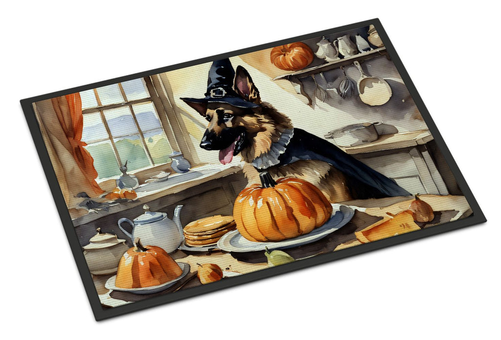 German Shepherd Pumpkin Halloween Entryway Doormat