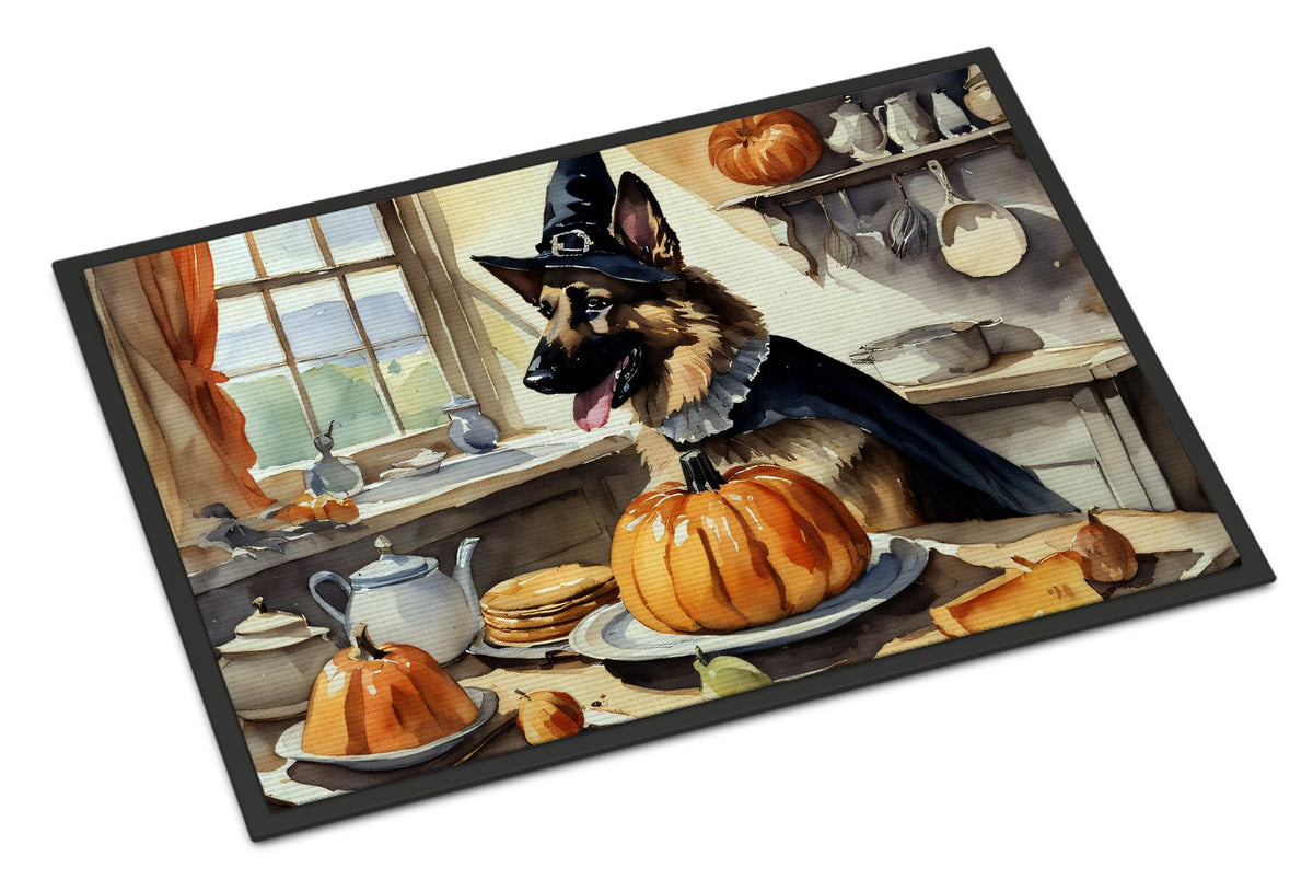 German Shepherd Pumpkin Halloween Entryway Doormat