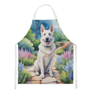 German Shepherd Spring Path Bib Apron