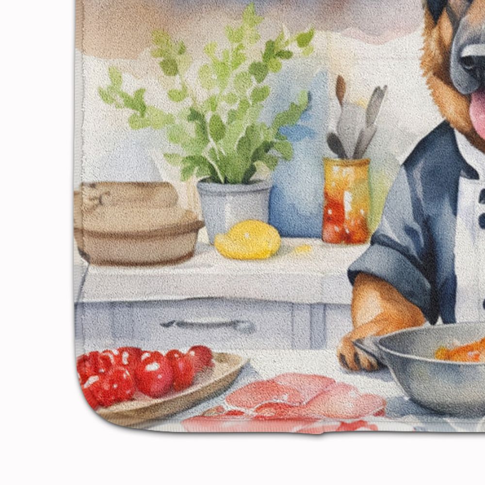 German Shepherd Chef Washable Kitchen Mat