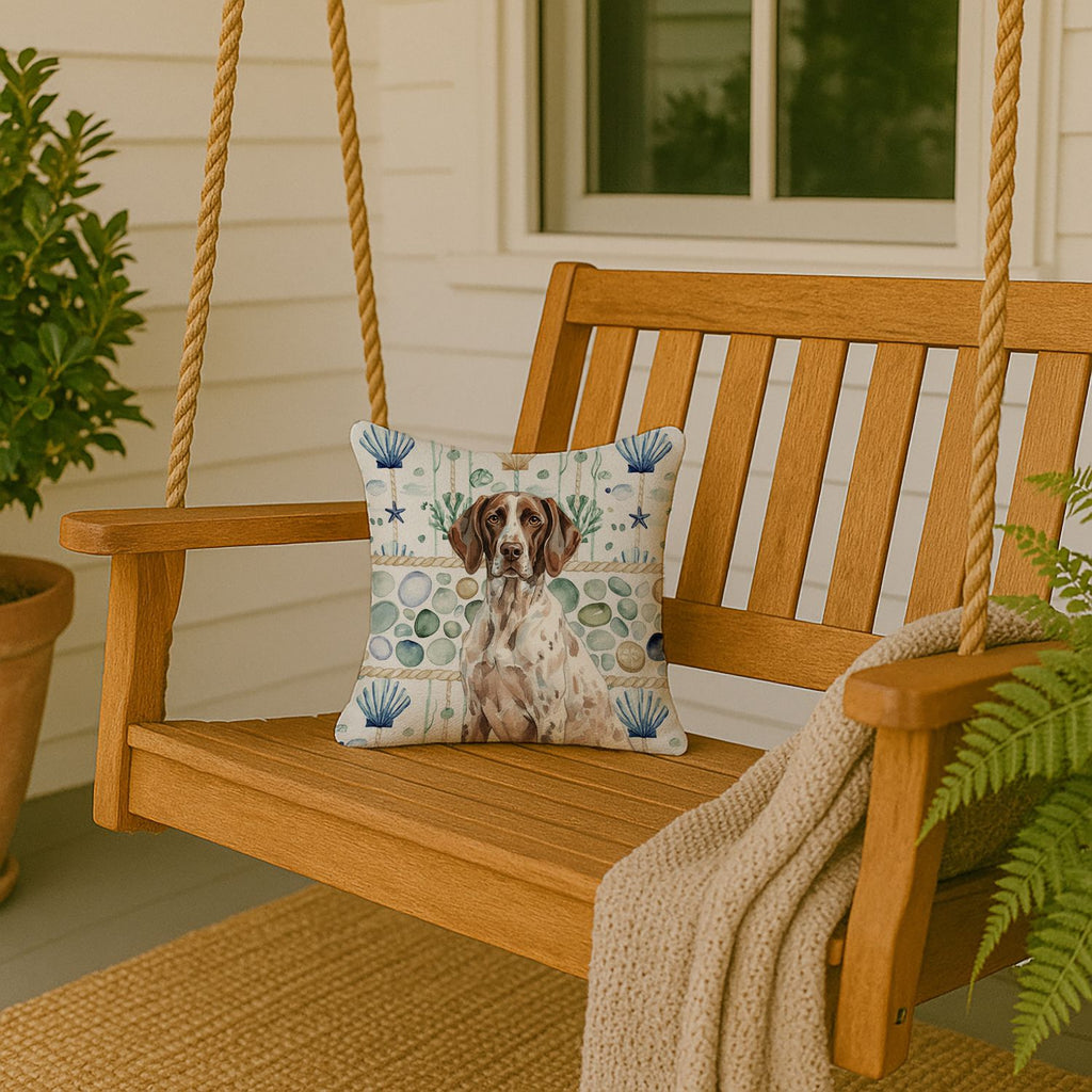 German Shorthaired Pointer Coastal Accent Pillow