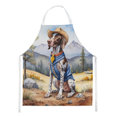 German Shorthaired Pointer Cowboy Welcome Apron
