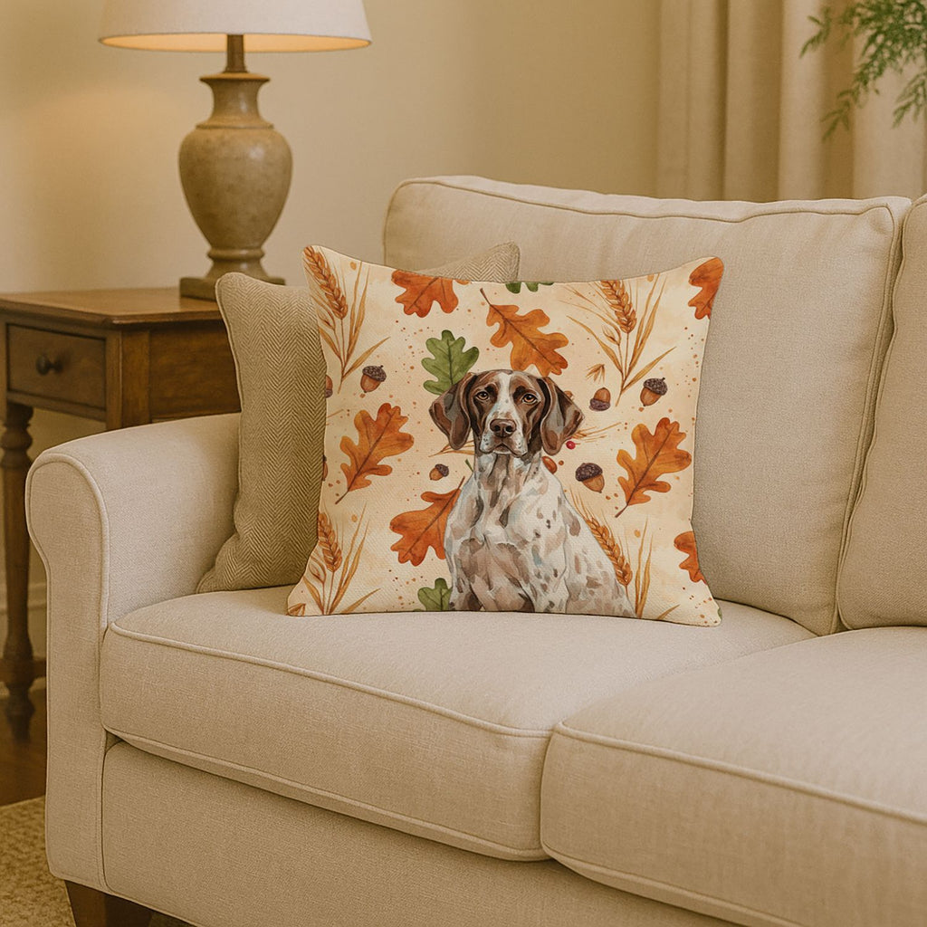German Shorthaired Pointer Fall Accent Pillow
